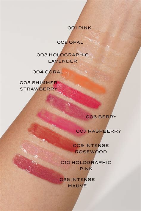 lip gloos dior|Dior lip gloss color chart.